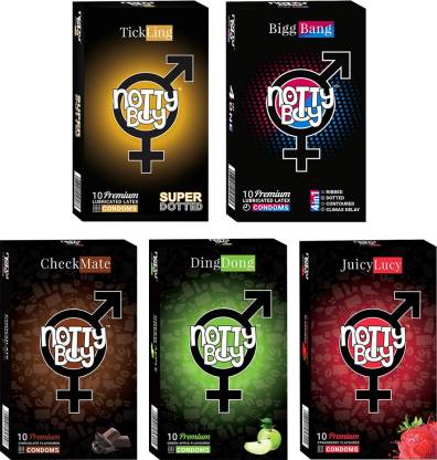 NottyBoy Honeymoon Pack of Condoms - 50 Condom Pack