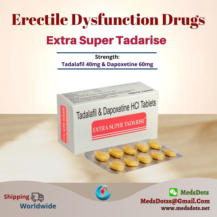 Buy Extra Super Tadarise Tablets Online | Tadalafil Dapoxetine Wholesale Price India | Erectile Dysfunction Drugs Supplier