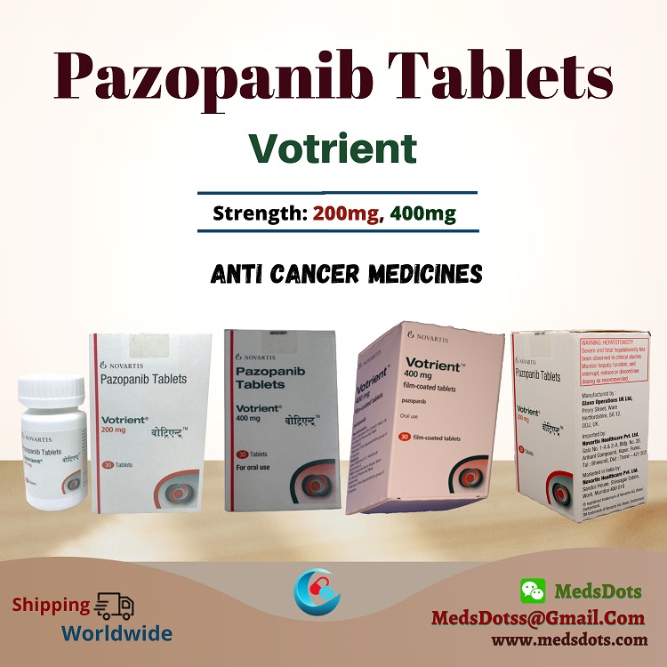 Buy Pazopanib Tablets Online | Novartis Votrient 200Mg Wholesale Price | Kidney Cancer Medicine Exporter