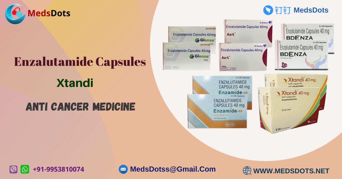 Buy Enzalutamide Brands Capsules Online | Generic Xtandi Wholesale Price India | Prostate Cancer Drugs | Bdenza 40Mg Capsules