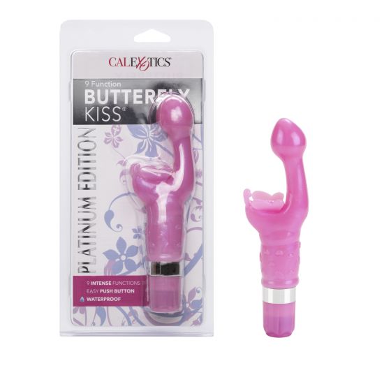 9 FUNCTION BUTTERFLY KISS PLATINUM PINK