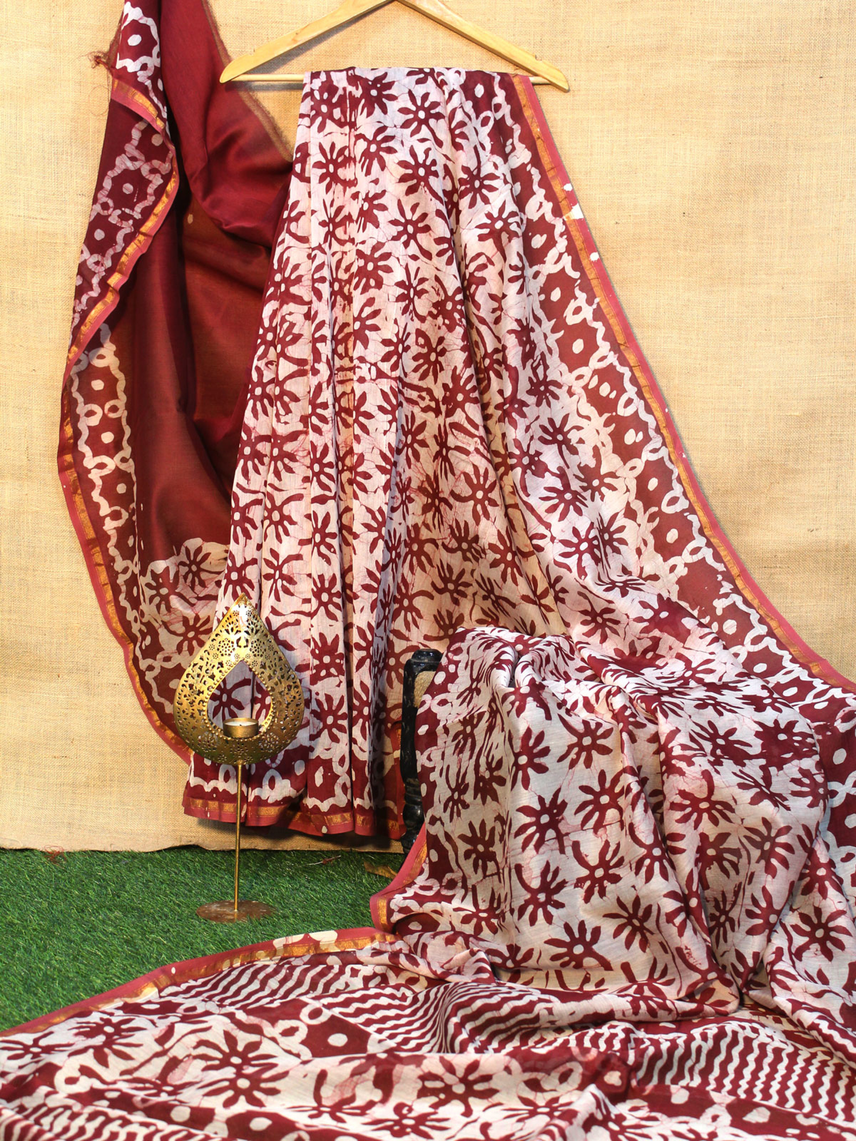 Batik Print Saree