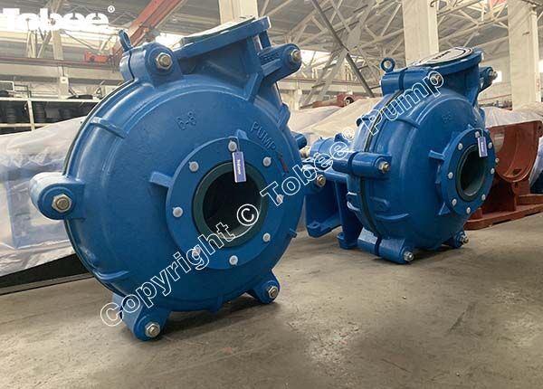 8/6EAH rubber-lined bare shaft slurry pumps