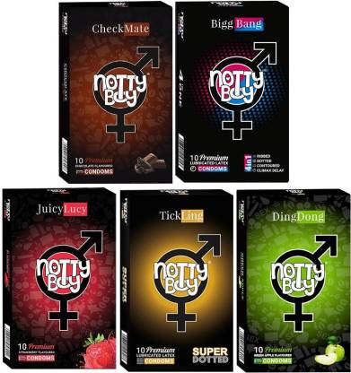 NottyBoy Honeymoon Pack of Condoms - 50 Condom Pack