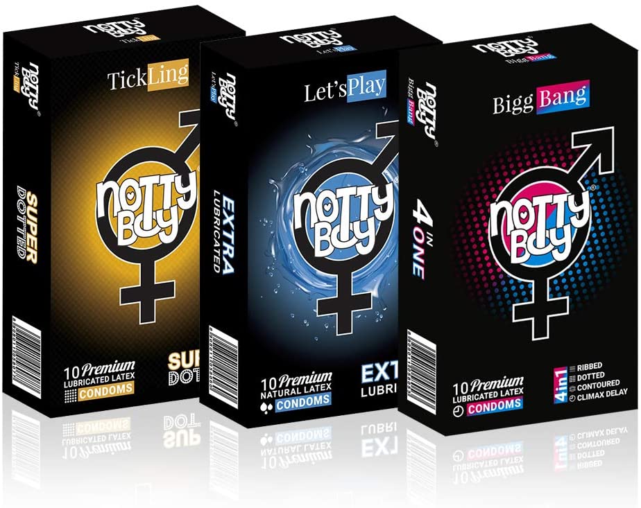 NottyBoy Nirvana Condoms Multipack – Variety Pack of Condoms