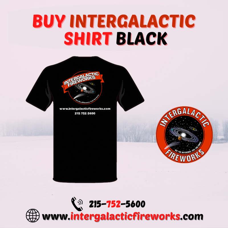 BUY INTERGALACTIC SHIRT BLACK | Intergalactic Fireworks