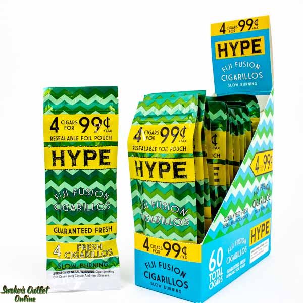 Hype Foil Pouch Cigarillos - 4 pack - Fiji Fusion