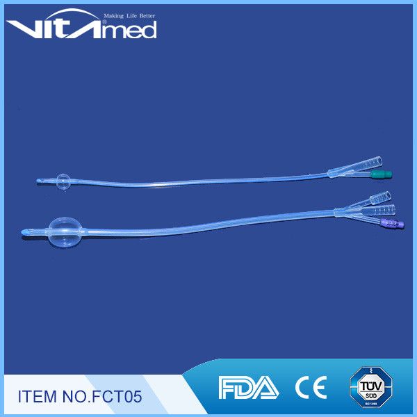 100% Silicone Foley Catheter FCT05   Indwelling Foley Catheters