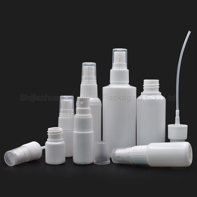 High Quality White Bottles with Fine Mist Spray Cap