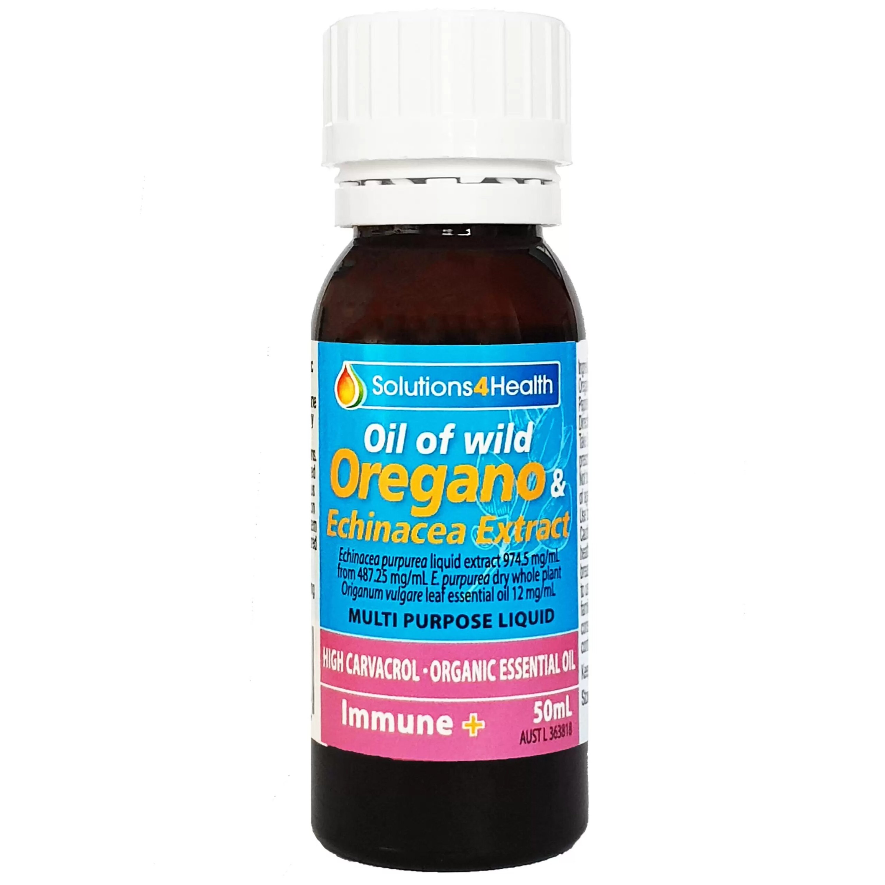 50ml Bottle – Oil of Wild Oregano & Echinacea Extract - Immune+