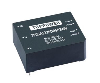 5W Isolation AC/DC Converters 24Vout TP05AS220S24W