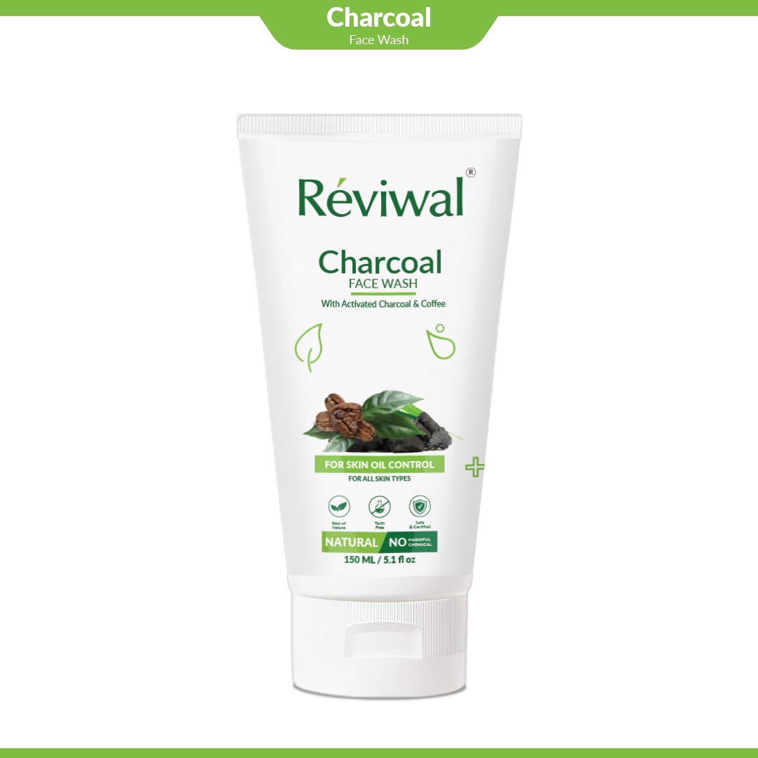 Charcoal Face Wash - 100% Pure And Natural - 150ml