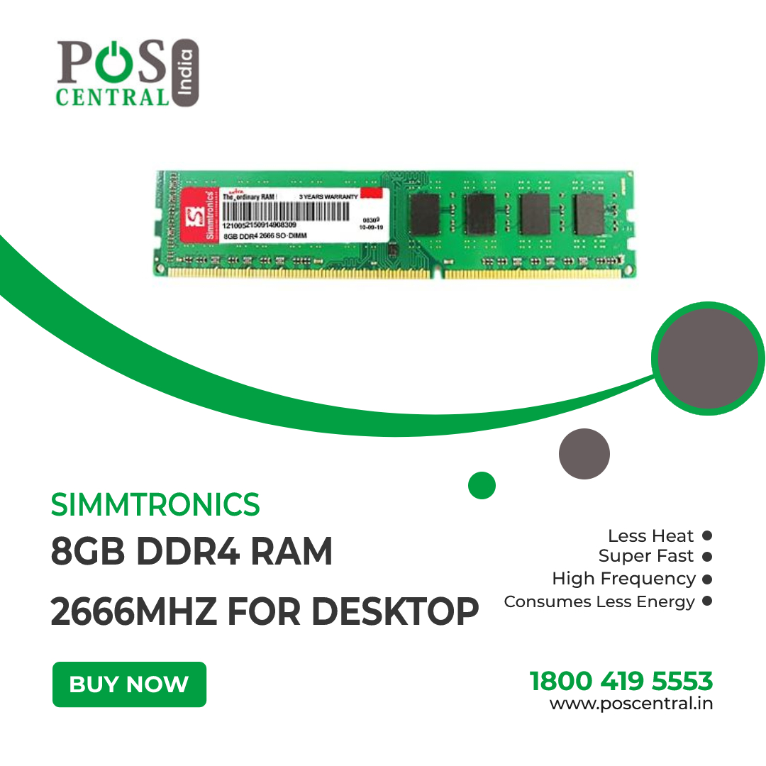 Buy Simmtronics 8GB DDR4 RAM 2666MHz for Desktop at economical prices