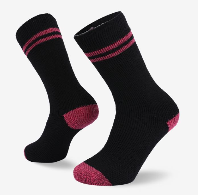 72N BLACK PINK THERMAL SOCK