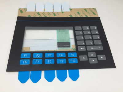 Membrane Switch Panel with Label Strip Insert