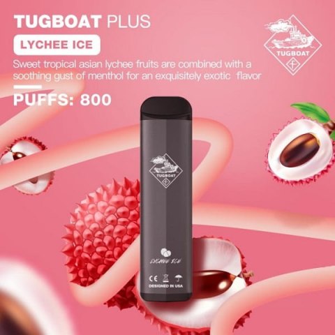 Tugboat Plus Lychee Ice Disposable Vape