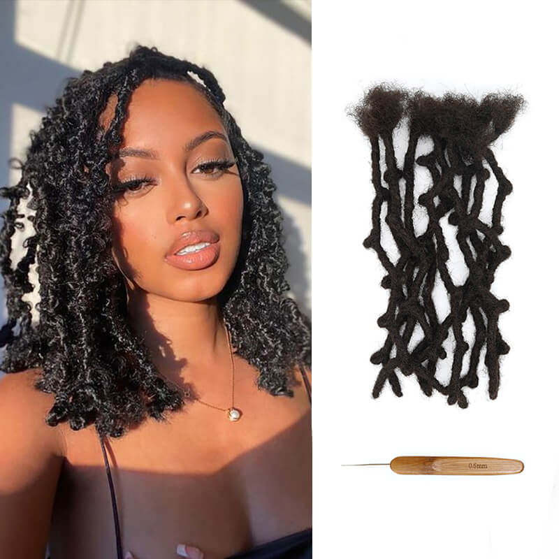 Butterfly Locs Extensions - Natural Black - Color #1B