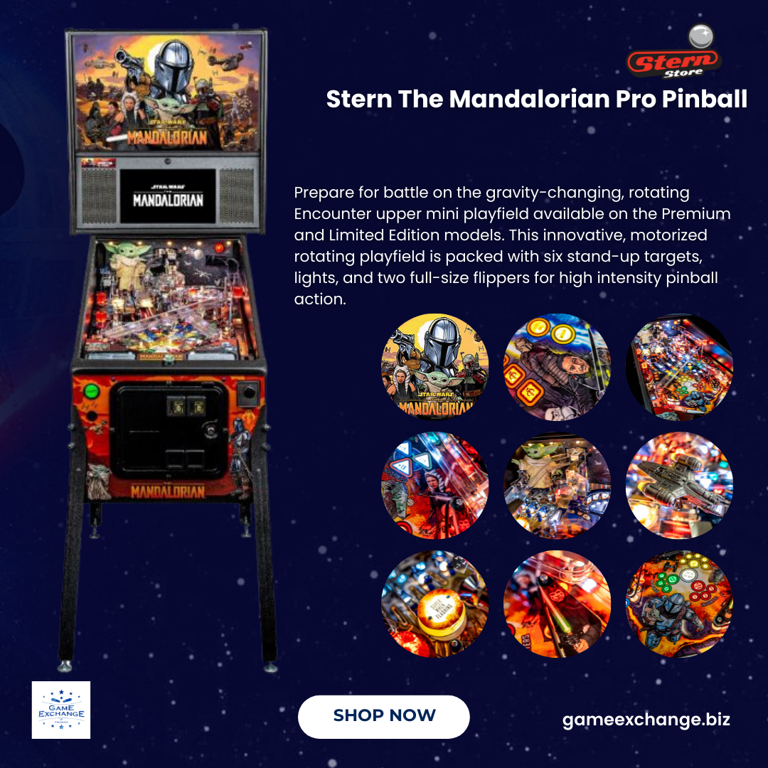 Mandalorian Pro Pinball Machine by Stern Pinball
