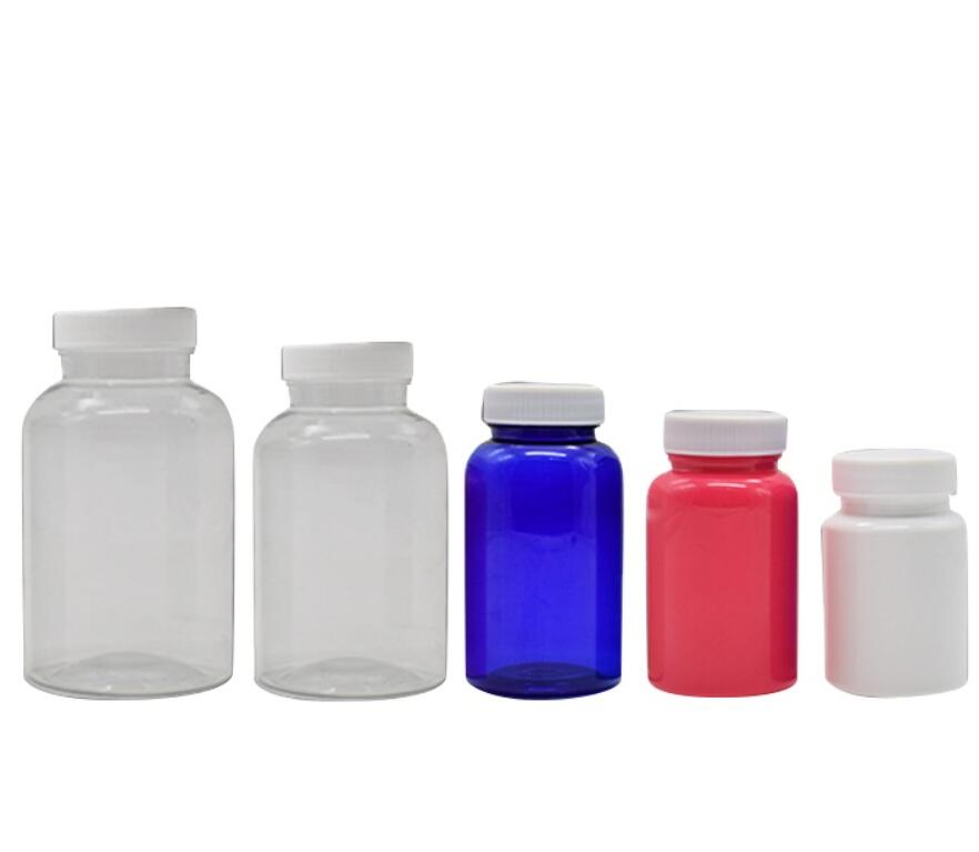 Custom Color Medicine Tablet Capsule Round Pill Container Small Plastic Medicine Bottle