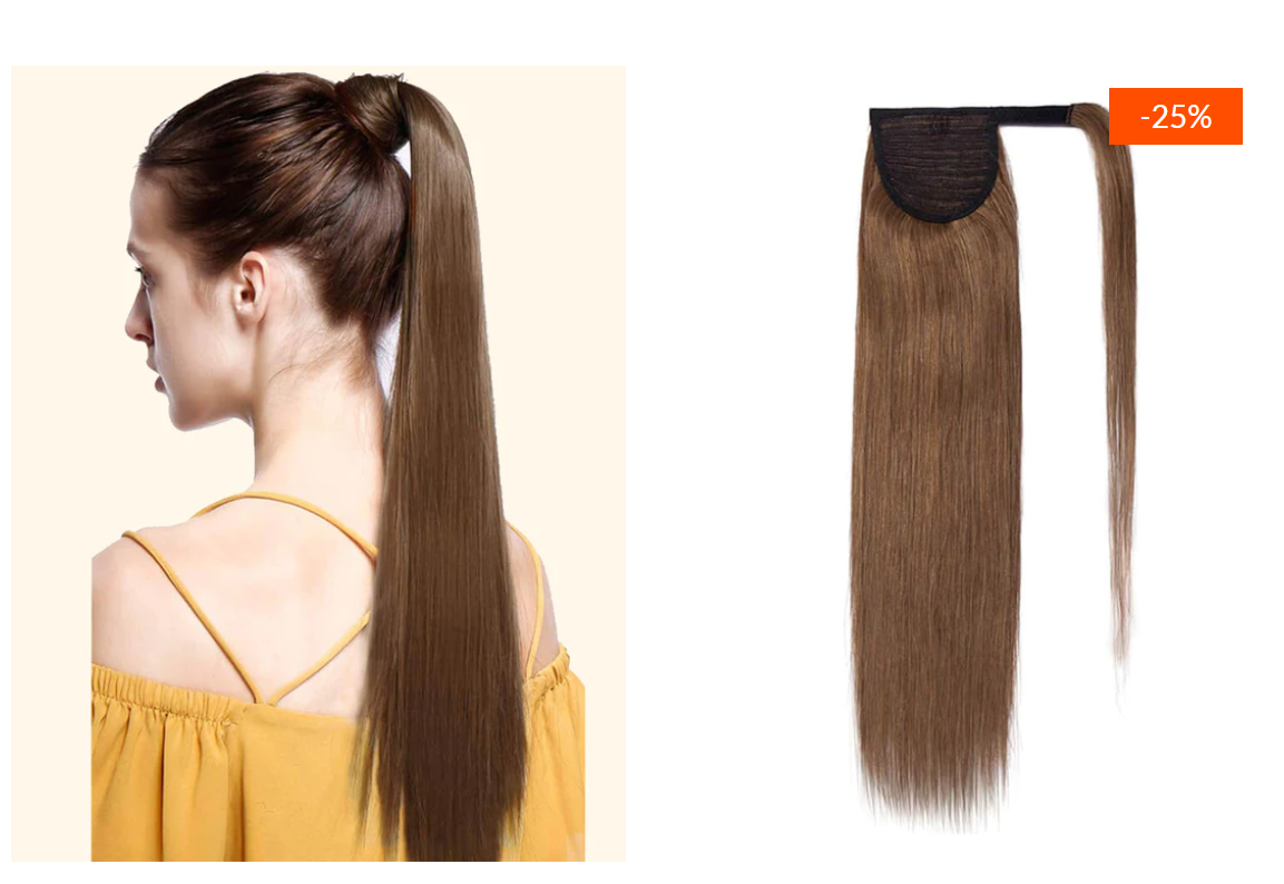 Hairrs Wrap Around Ponytail Remy Human Hair Extensions