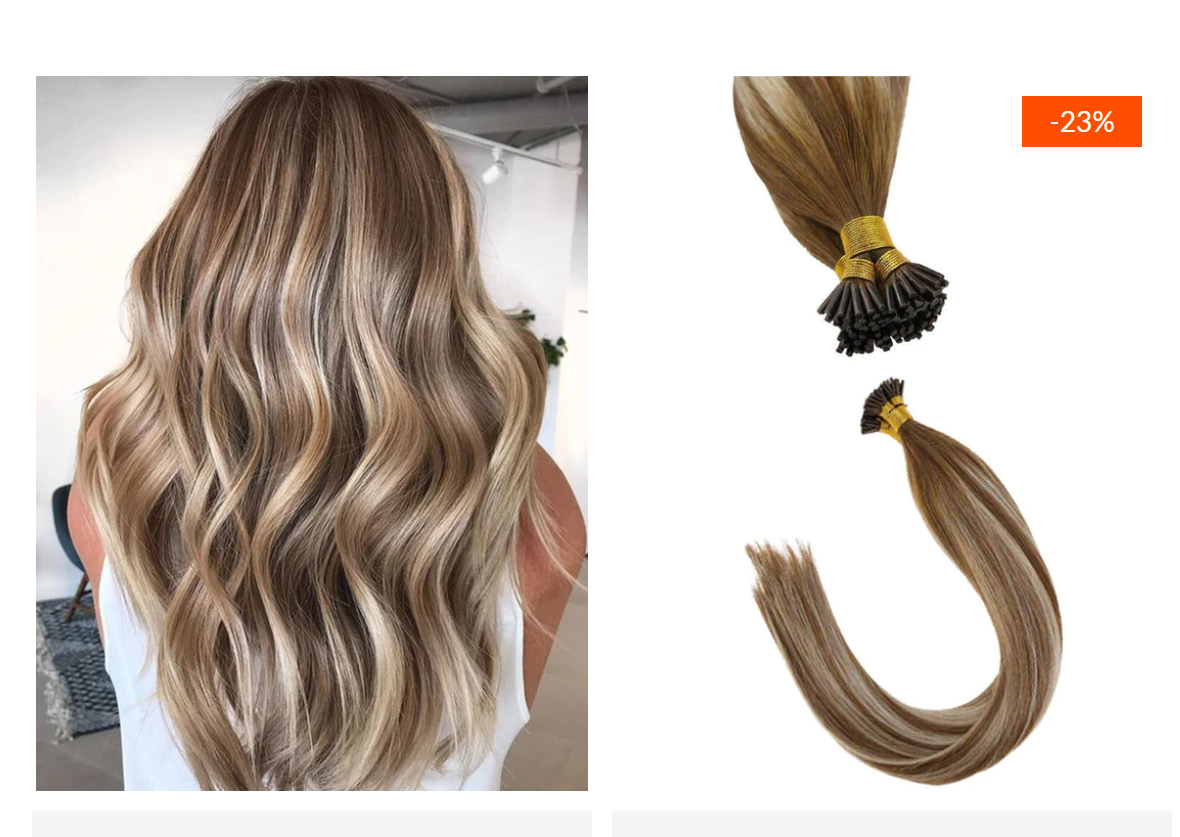 Hairrs I Tip Keratin Bond Remy Human Hair Extensions