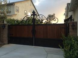 Gate at railings, wrought iron