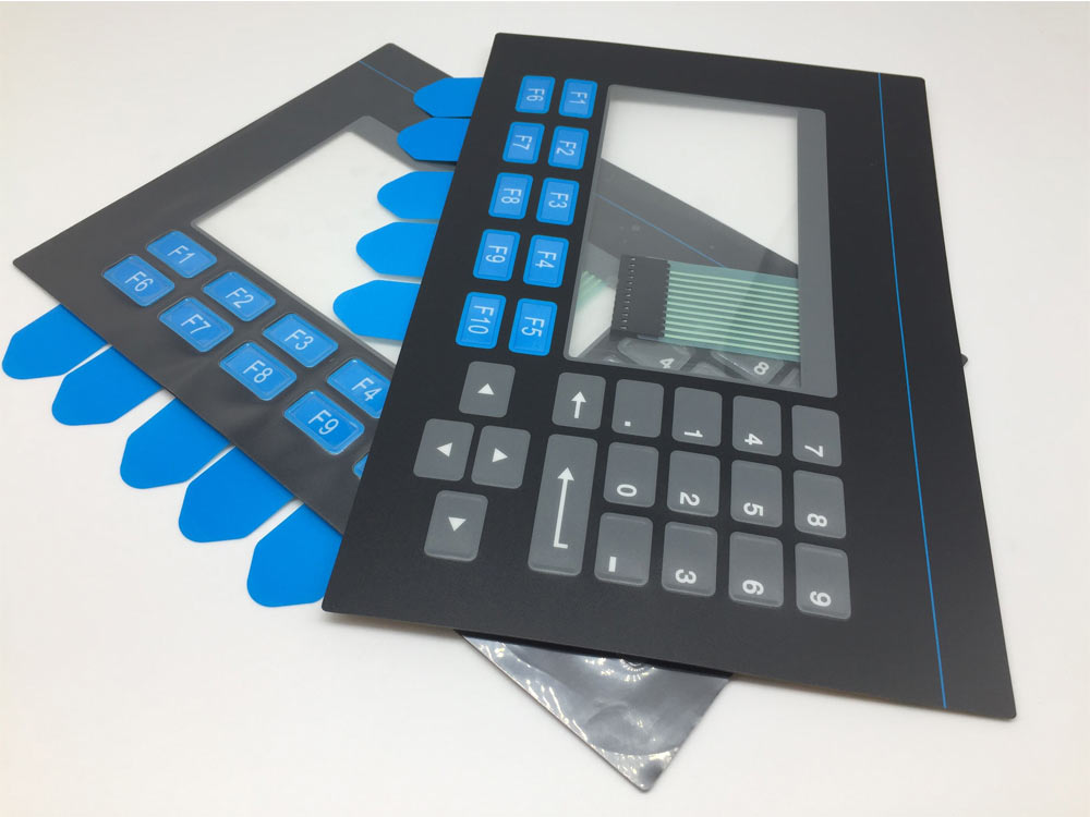 Membrane Switch Panel with Label Strip Insert